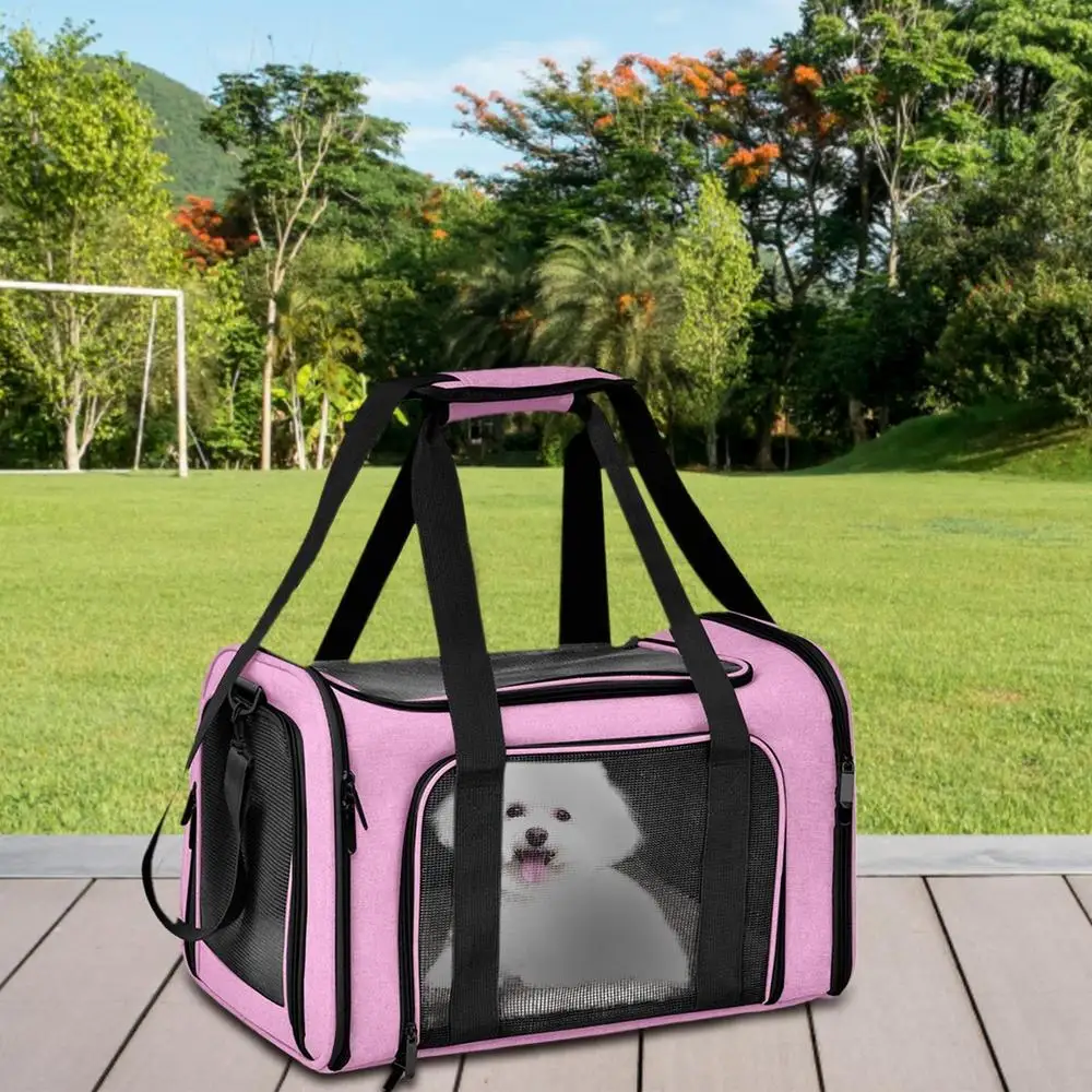 Cat Carrier Pet Travel Kitten Carrier Breathable Small Pet Carriers for Small Cats and Dogs Foldable Pet Carrier Bag