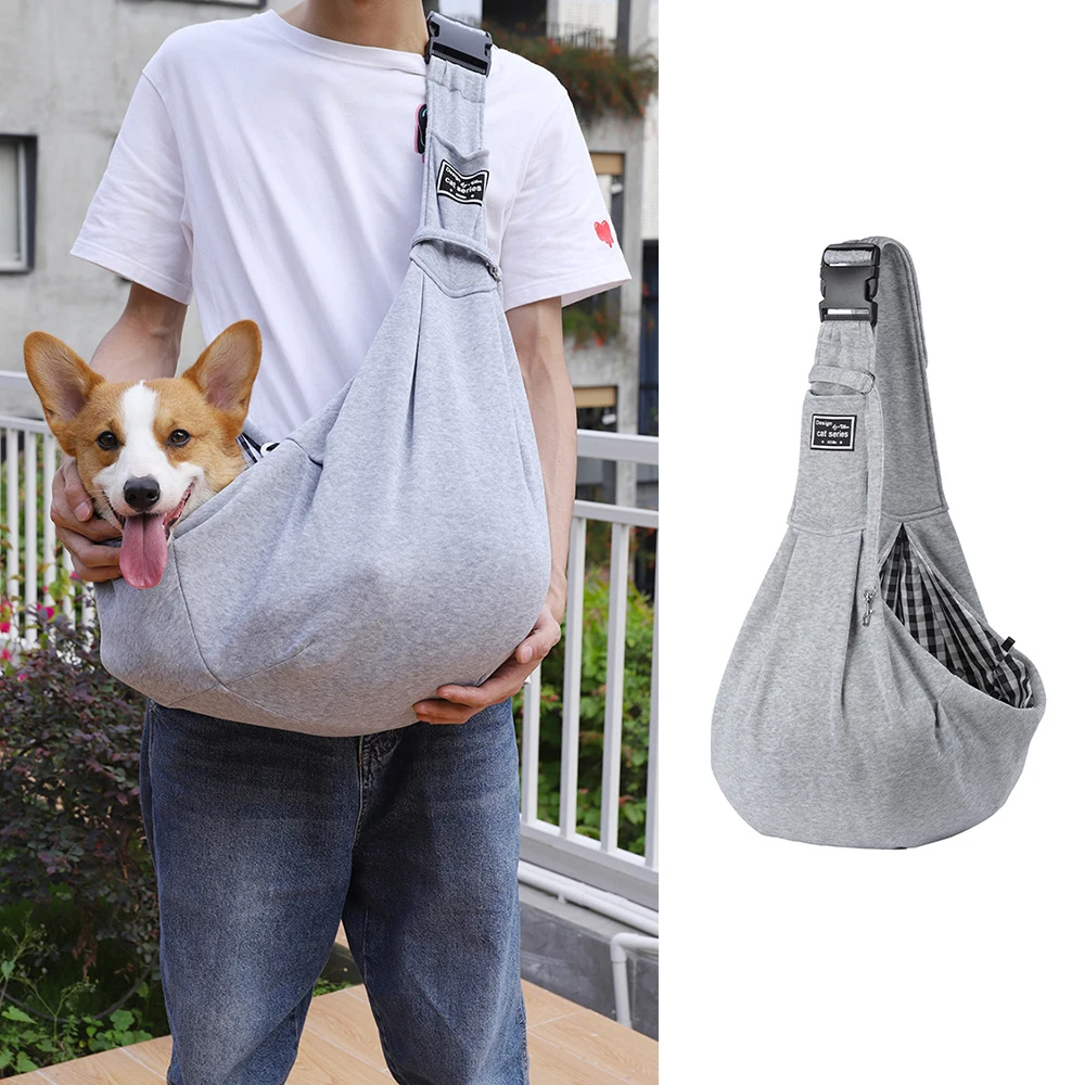 Adjustable Pet Dog Carrier Bag Outdoor Travel Puppy Single Shoulder Bags Dogs Comfort Sling Handbag Corgi Puppy Tote Pouch