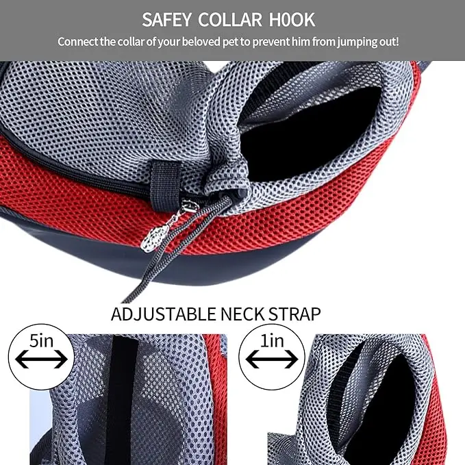 Portable Dog Carrier Legs Out Front  Backpack Comfortable Puppy  with Shoulder Strap and Sling for Travel Outdoor