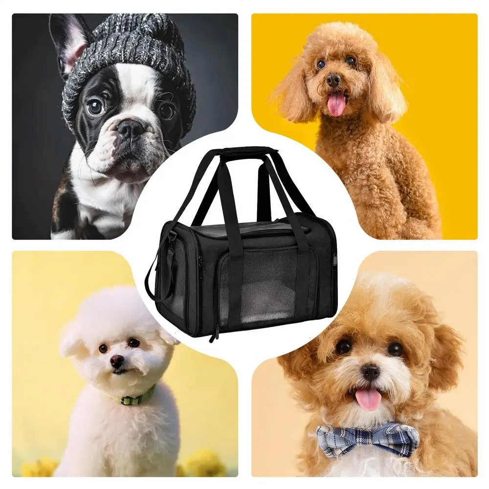 Cat Transport Carrier Pet Travel Kitten Carrier Breathable Small Pet Carriers For Small Cats And Dogs Foldable Pet Carrier Bag