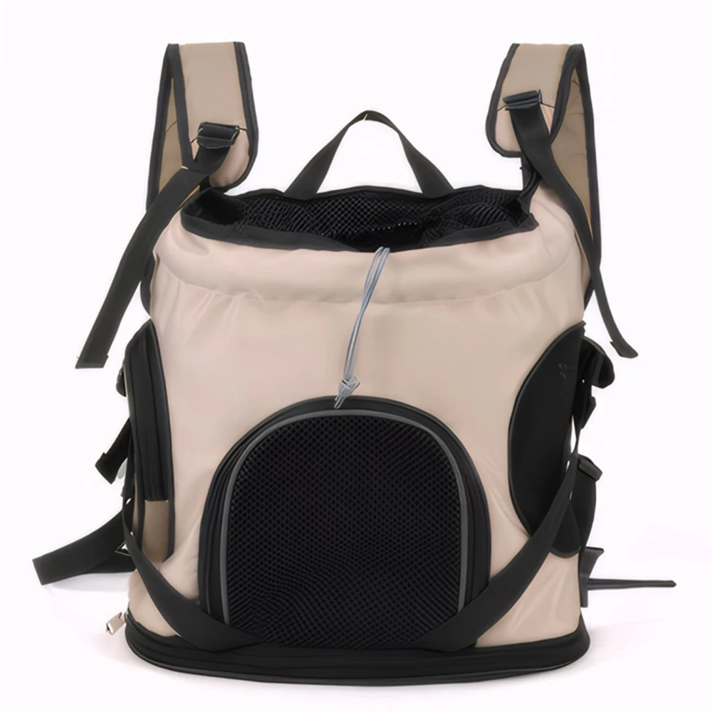 Ventilation Large Capacity Cat Carrier Backpack Adjustable Strap Pet Carrying Bag Portable Cat Backpack for Outdoor Travel