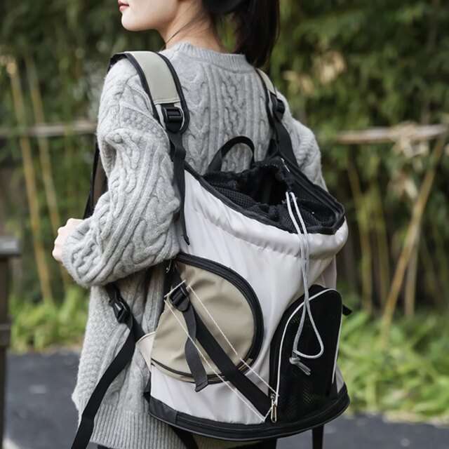 Ventilation Large Capacity Cat Carrier Backpack Adjustable Strap Pet Carrying Bag Portable Cat Backpack for Outdoor Travel - Image 5