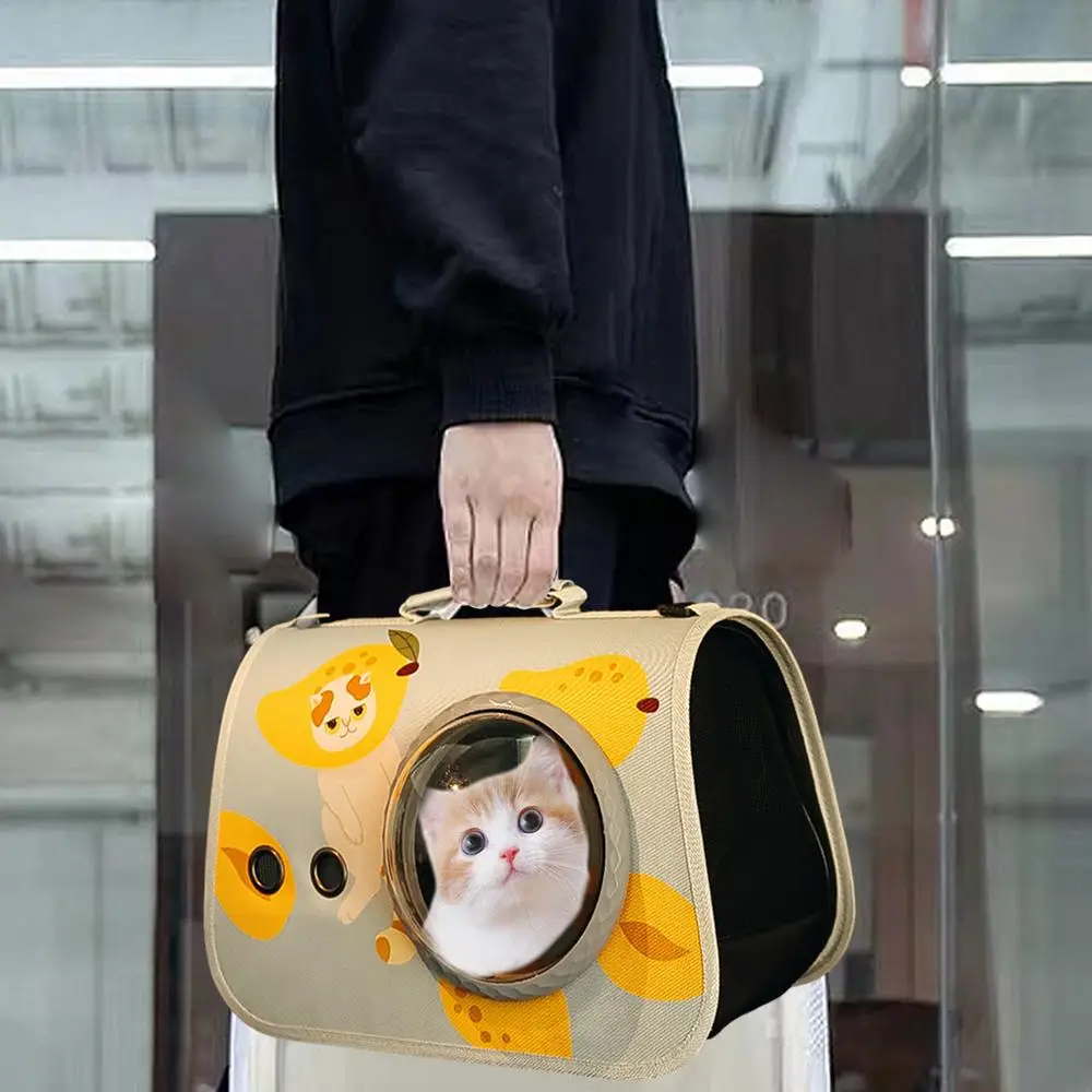 Pet Carrier Sling Dog Shoulder Sling Bubble Cat Backpack Carrier Transparent Cat Carrier Pouch Breathable Pet Carrier Zipper