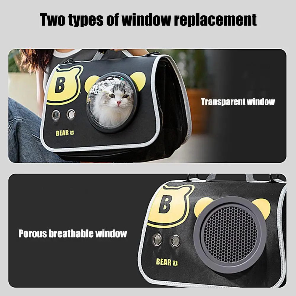 Cat Carrier Bag Portable Soft-Sided Pet Carrier Crossbody Cat Carrier With Window Dog Carrier Bags Pet Travel Backpack For Cats