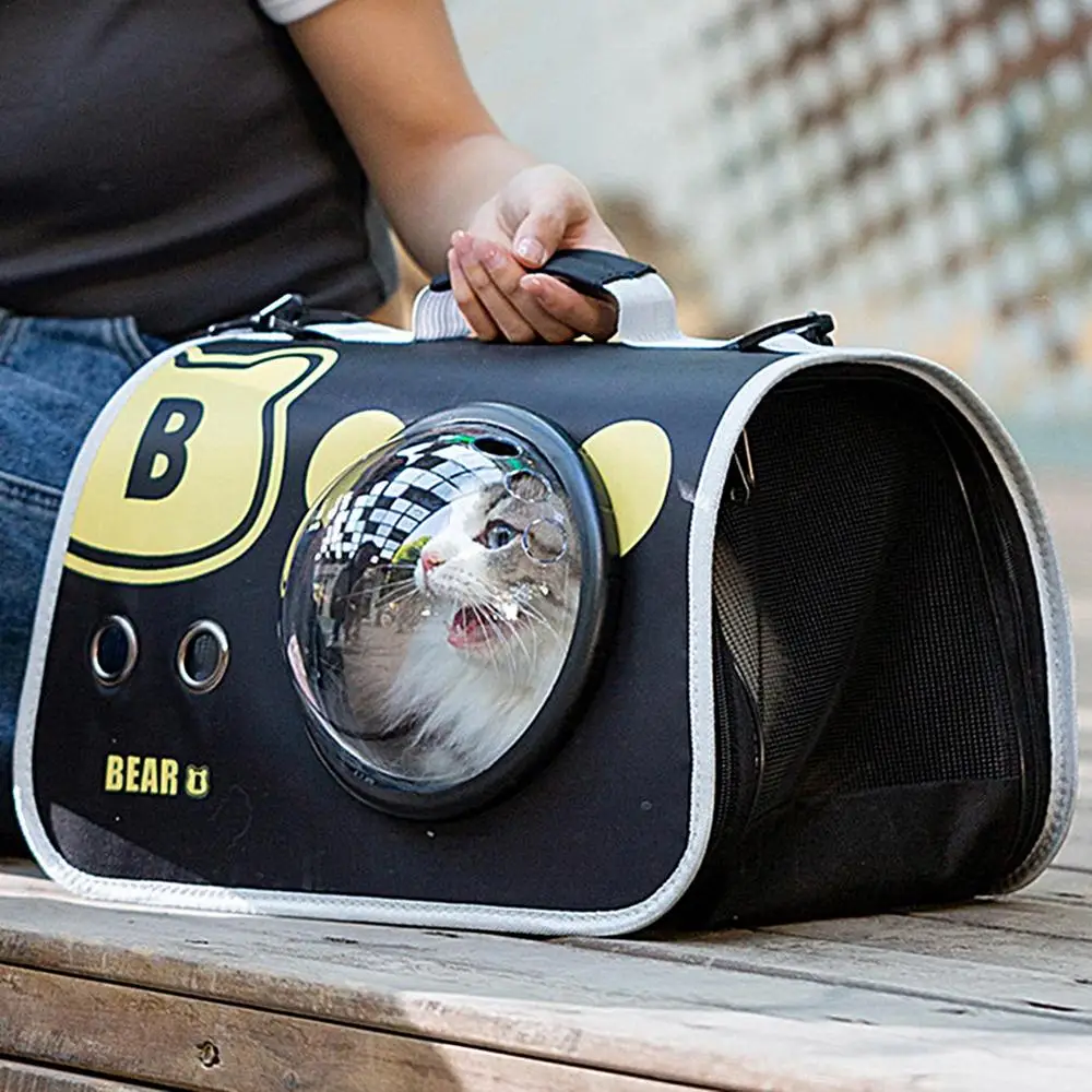 Cat Carrier Bag Portable Soft-Sided Pet Carrier Crossbody Cat Carrier With Window Dog Carrier Bags Pet Travel Backpack For Cats