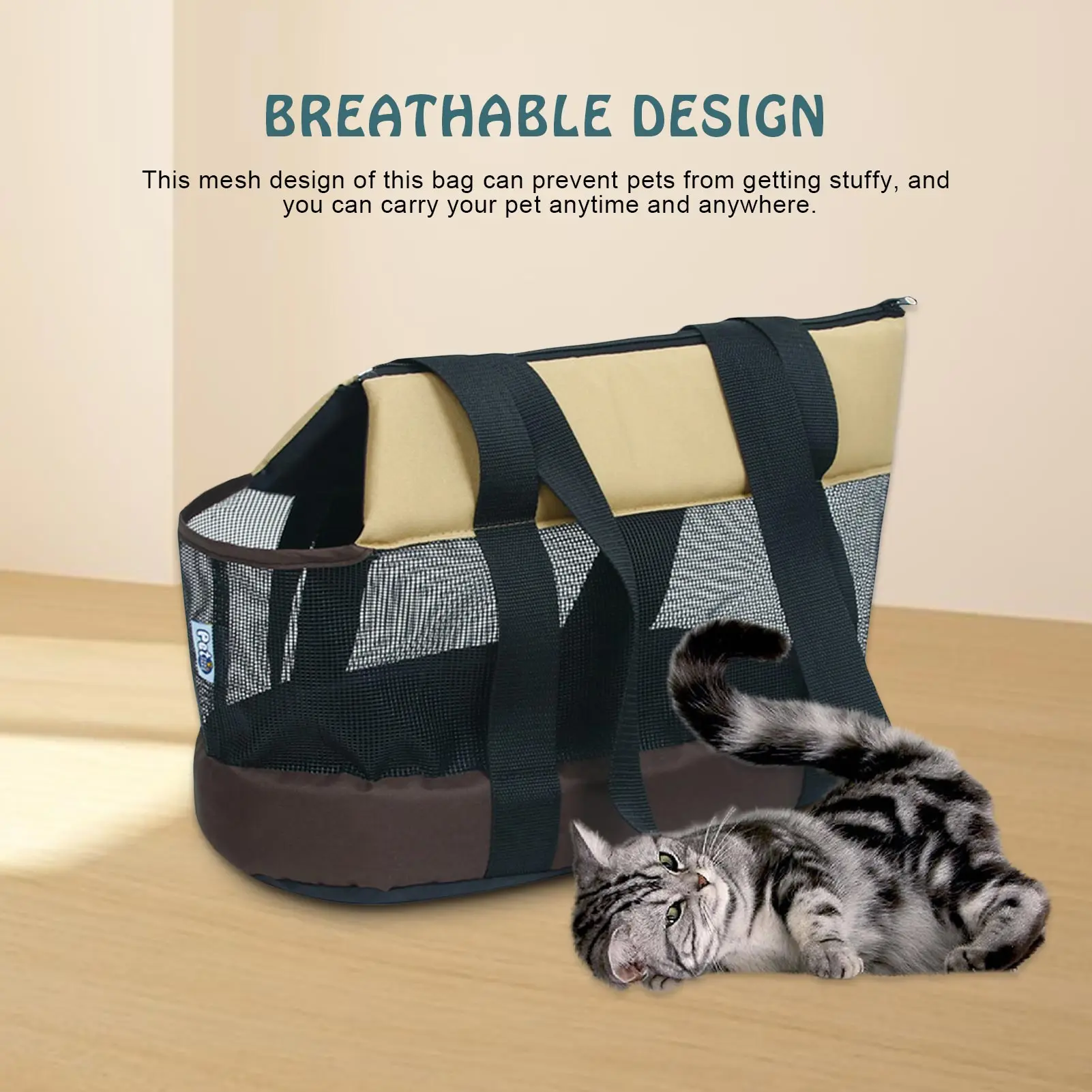 Pet Carriers Cat Travel Carrier Outgoing Travel Breathable Pets Handbag Dog Bags Cat Carrier Bag For Puppy wholesale