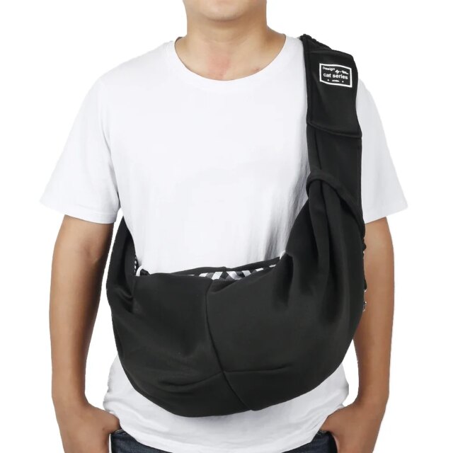 Small Dog Sling Cat Carrier Bag Adjustable Strap Hands Free Reversible Pet Puppy Travel Shoulder Bags Backpack for Outdoor - Image 5