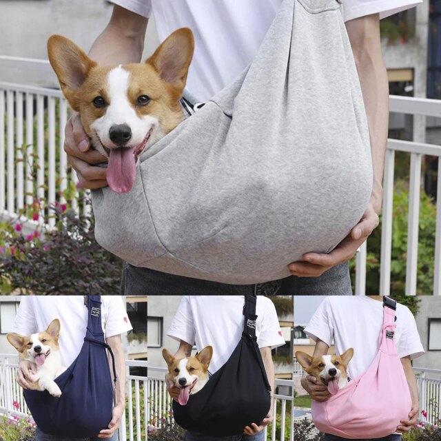 Small Dog Sling Cat Carrier Bag Adjustable Strap Hands Free Reversible Pet Puppy Travel Shoulder Bags Backpack for Outdoor - Image 6