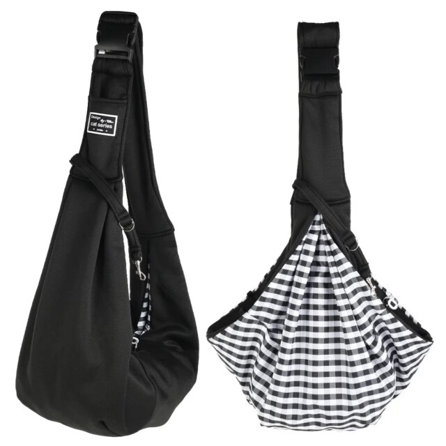 Small Dog Sling Cat Carrier Bag Adjustable Strap Hands Free Reversible Pet Puppy Travel Shoulder Bags Backpack for Outdoor - Image 4