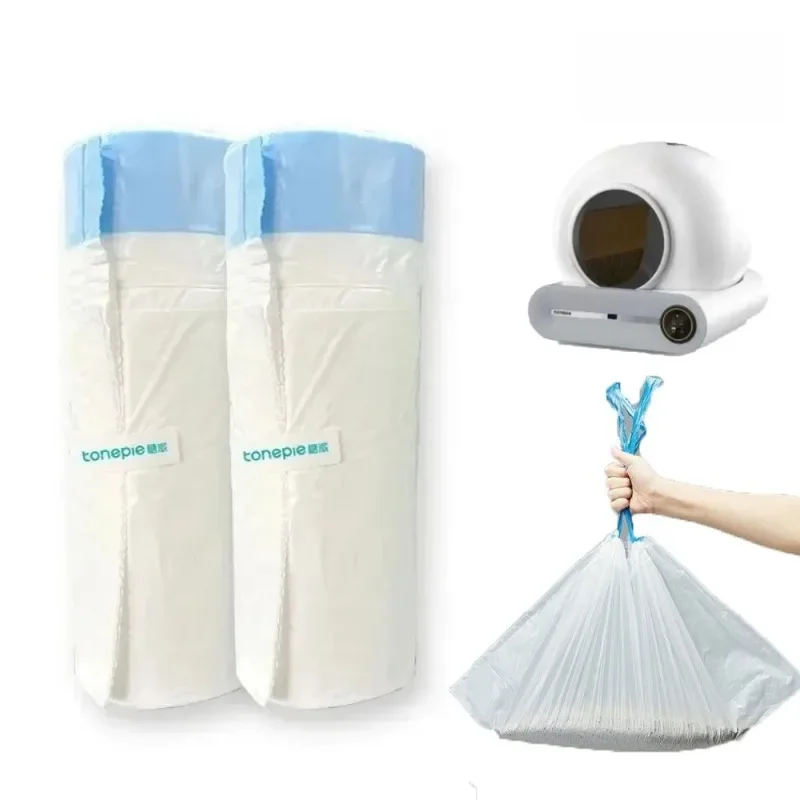 Tonepie Litter Box Garbage Bag Thick Drawstring Cat Bedpans Rubbish Bags Cat Toilet Pet Products Supplies Housebreaking