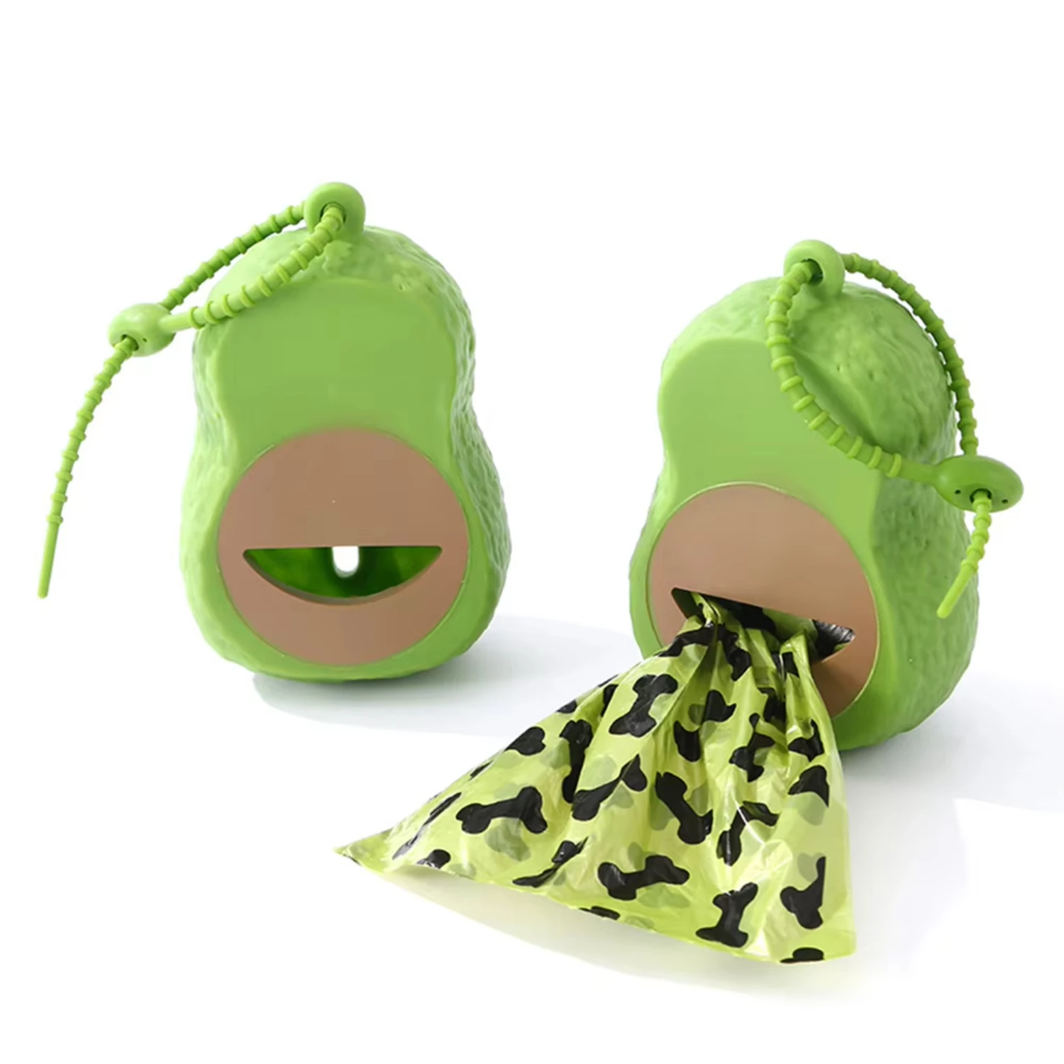 Cute Avocado Shaped Dog Waste  Dispenser Dog Pooper Scooper With Attachment Litter Housebreaking Cats Litter Dispenser