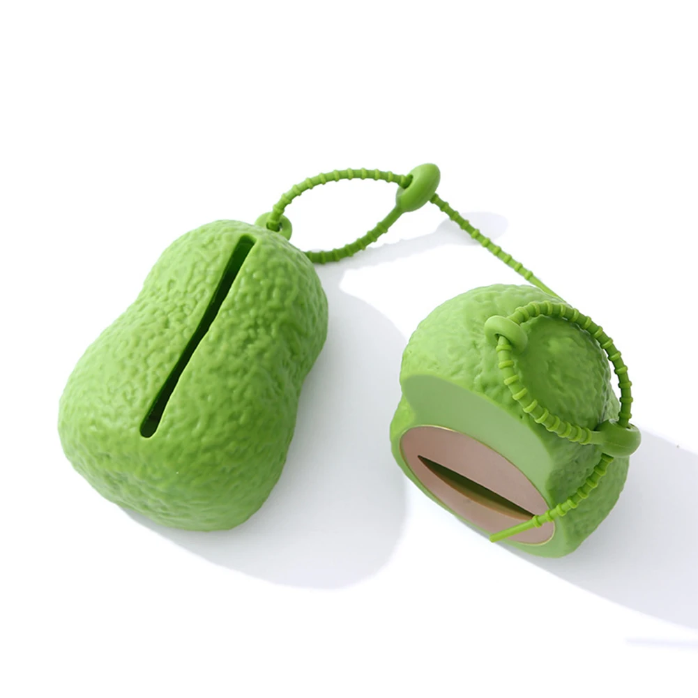 Dog Poop  Holder Unique Avocado Shaped Portable Dispenser Pet Waste Pickup Bags Holder Litter Cleaning Housebreaking