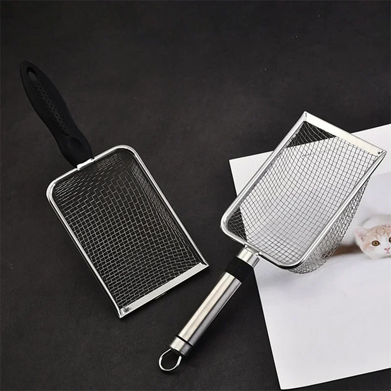 Kitten Litter & Housebreaking Sandbox  Cats Durable Things Sand Stainless Steel Shovel Instant Cleaning Tool Pet Supplies