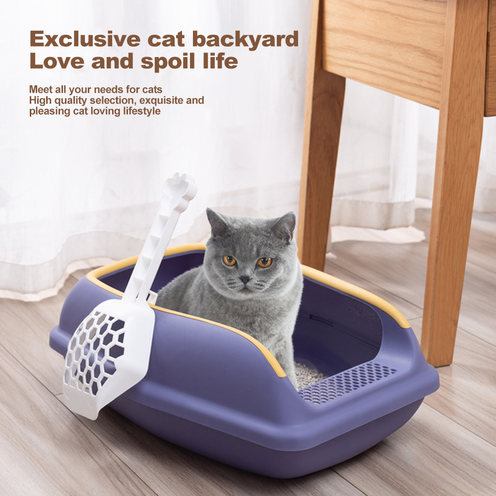 Open Top Cat Litter Box Detachable Multipurpose Cat Litters Plate For Cat Dog