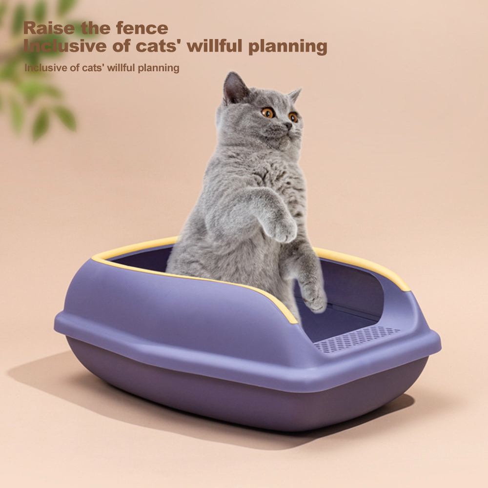 Open Top Cat Litter Box Detachable Multipurpose Cat Litters Plate For Cat Dog