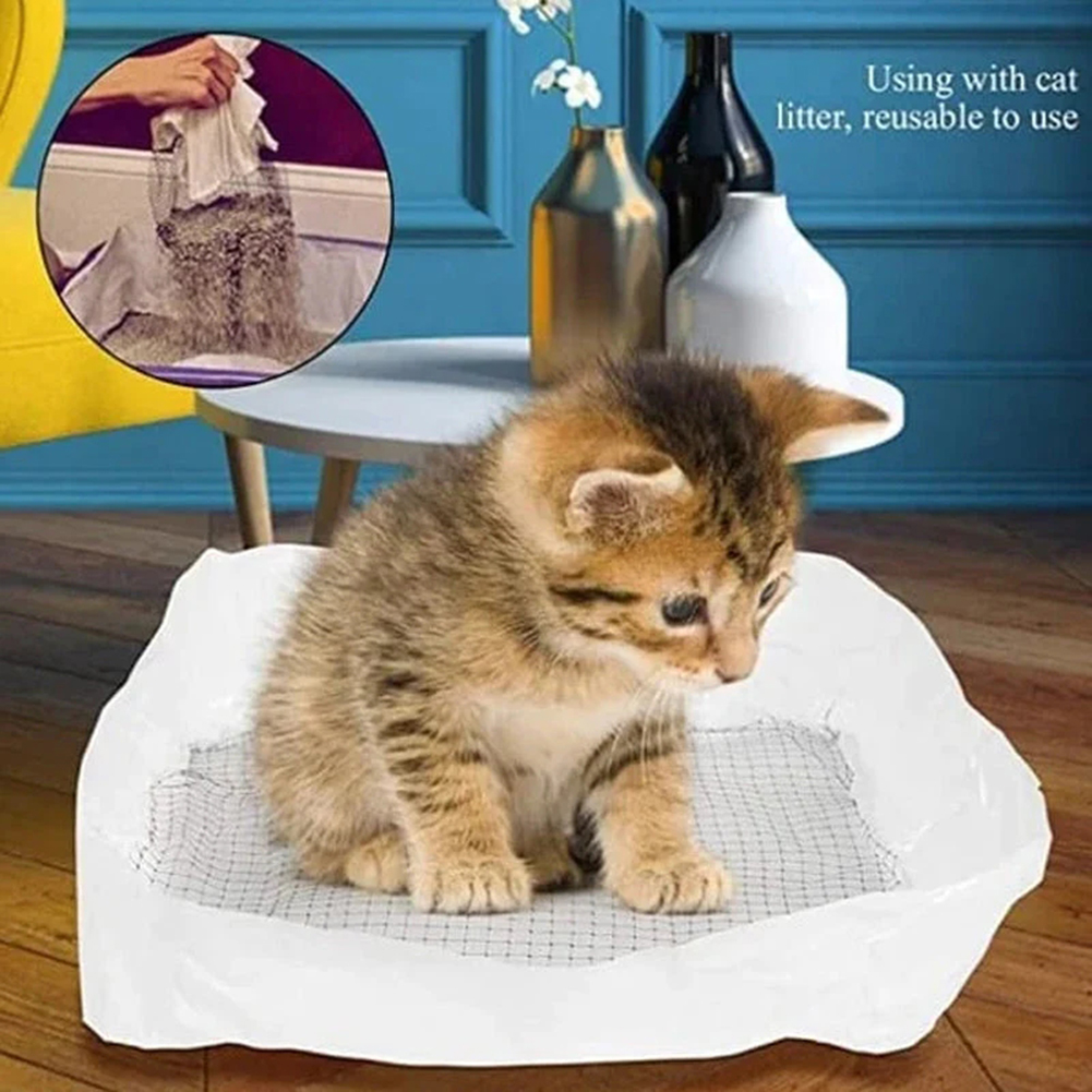 Large/Small Mesh Cat Litters Liners Bag Quick Convenient Cleaning Cat Litters For Lazys Cat Owners