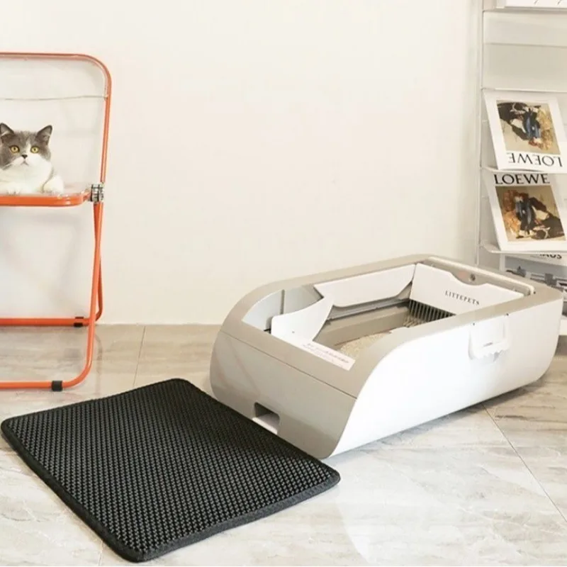 Cute Baby Automatic Litter Box Trash Bag Sand Mat Cat Toilet Professional Housebreaking Accessories Cat Supplies Pet Products