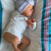BZDOLL 50 CM Asleep Reborn Baby Doll with 3D-paint Skin and Visible Veins Toy For Girl Cloth Body Kid Art Boneca