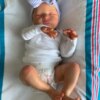 BZDOLL 50 CM Asleep Reborn Baby Doll with 3D-paint Skin and Visible Veins Toy For Girl Cloth Body Kid Art Boneca - Image 3