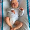 BZDOLL 50 CM Asleep Reborn Baby Doll with 3D-paint Skin and Visible Veins Toy For Girl Cloth Body Kid Art Boneca - Image 4