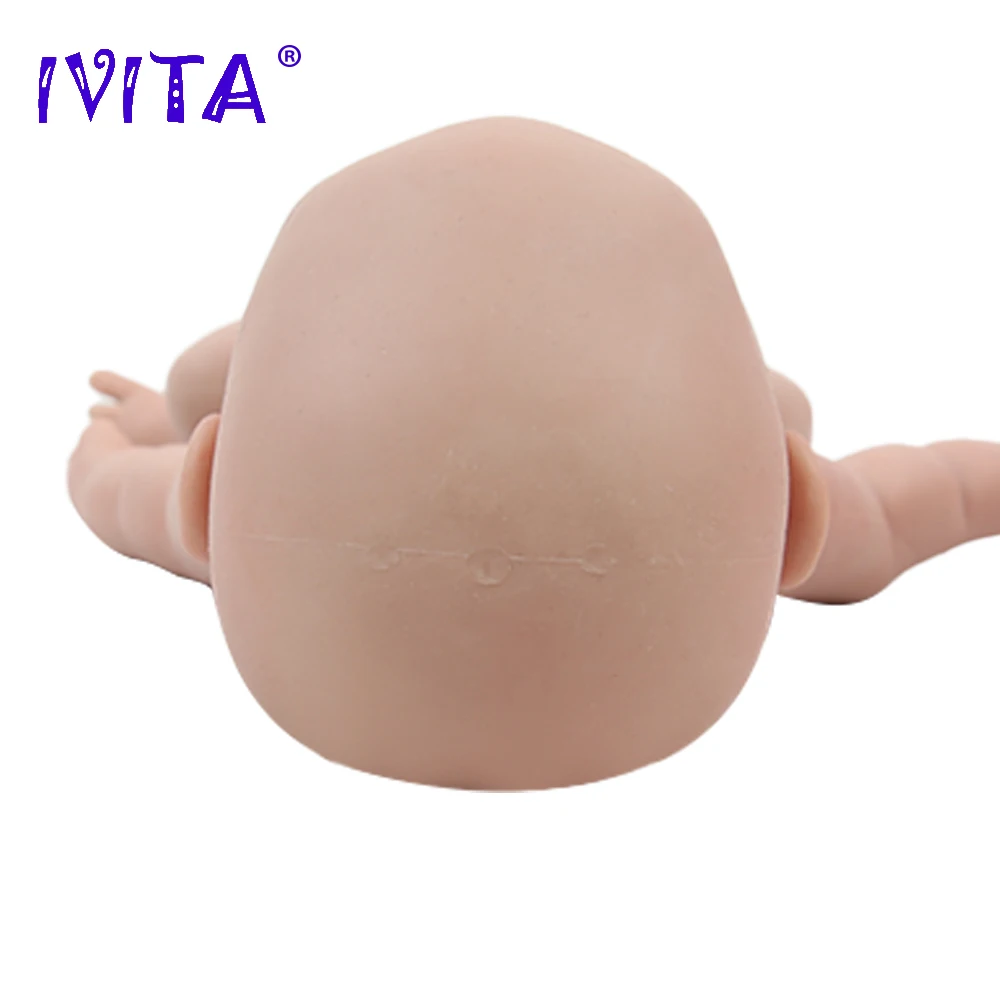 IVITA WG1525 47cm 3.29kg 100% Silicone Reborn Baby Doll Realistic Unpainted Girl Dolls with Eyes Baby DIY Blank Children Toys