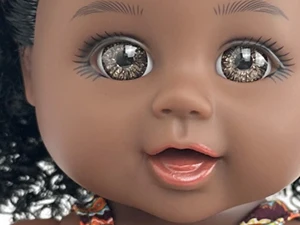 10 inch Black Baby Doll American African Black Girl Doll with Dress Realistic Reborn Baby Doll For Kids Silicone Toys Gift