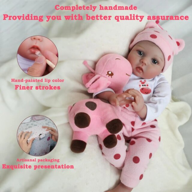 Reborn Baby Dolls - 22 inches Realistic Newborn Soft Vinyl Baby dolls Toy for Kids Age 3+ - Image 5