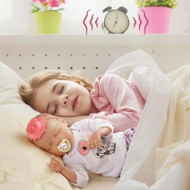 Reborn dolls 17 Inch Handmade Realistic Baby Dolls Soft Cloth Body with Toy Accessories Like a Lifelike Baby(Sleeping baby) - Image 6