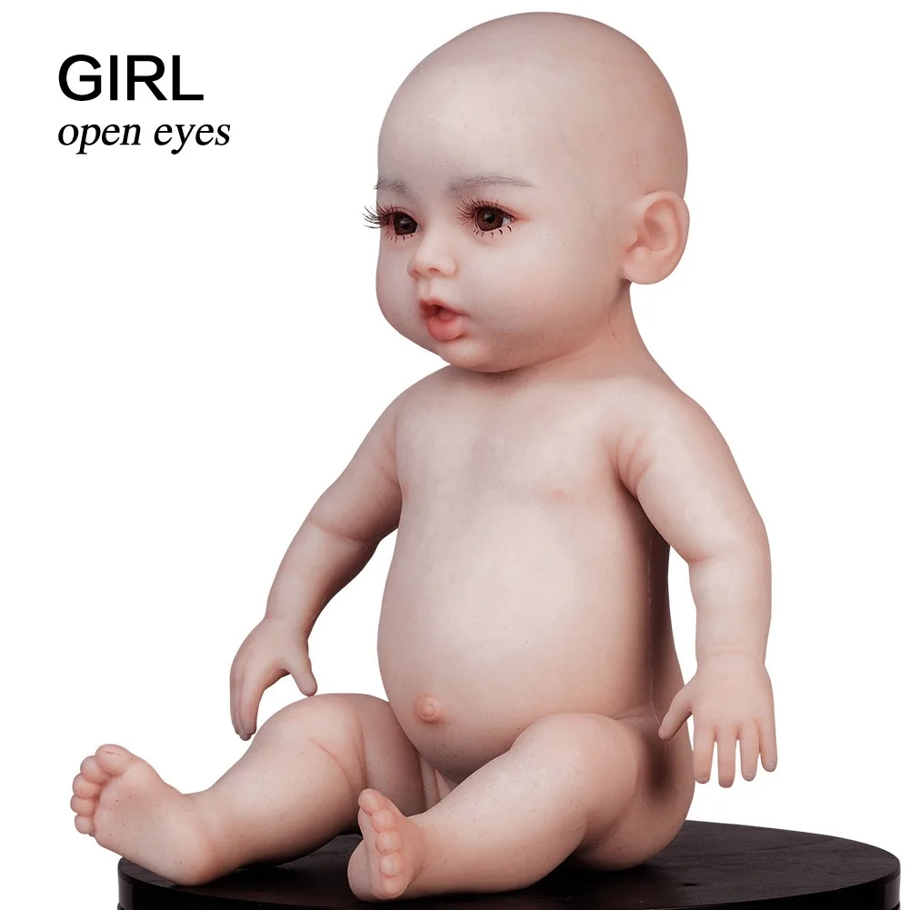 Girl open eyes