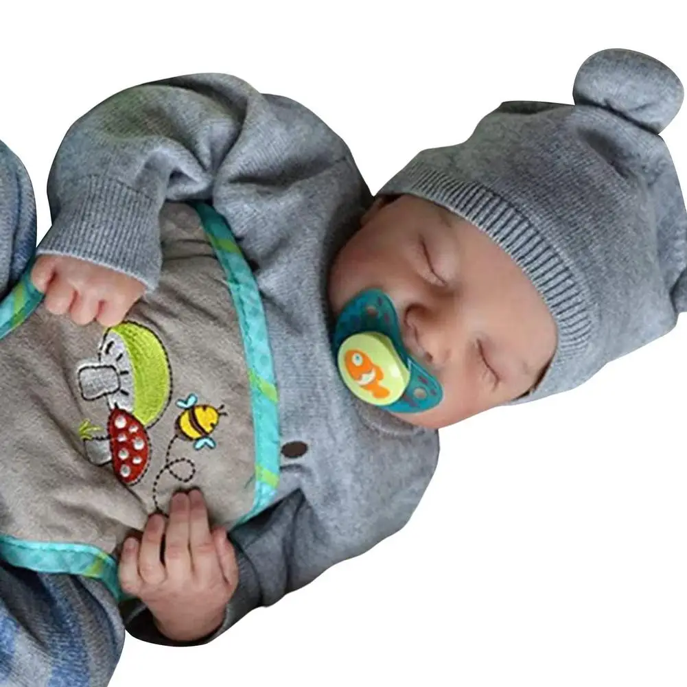 Reborn Dolls Baby And Toddler Dolls Simulation Baby Doll Realistic Boy Soft and Realistic Doll Newborn Kids Toy Halloween Gift