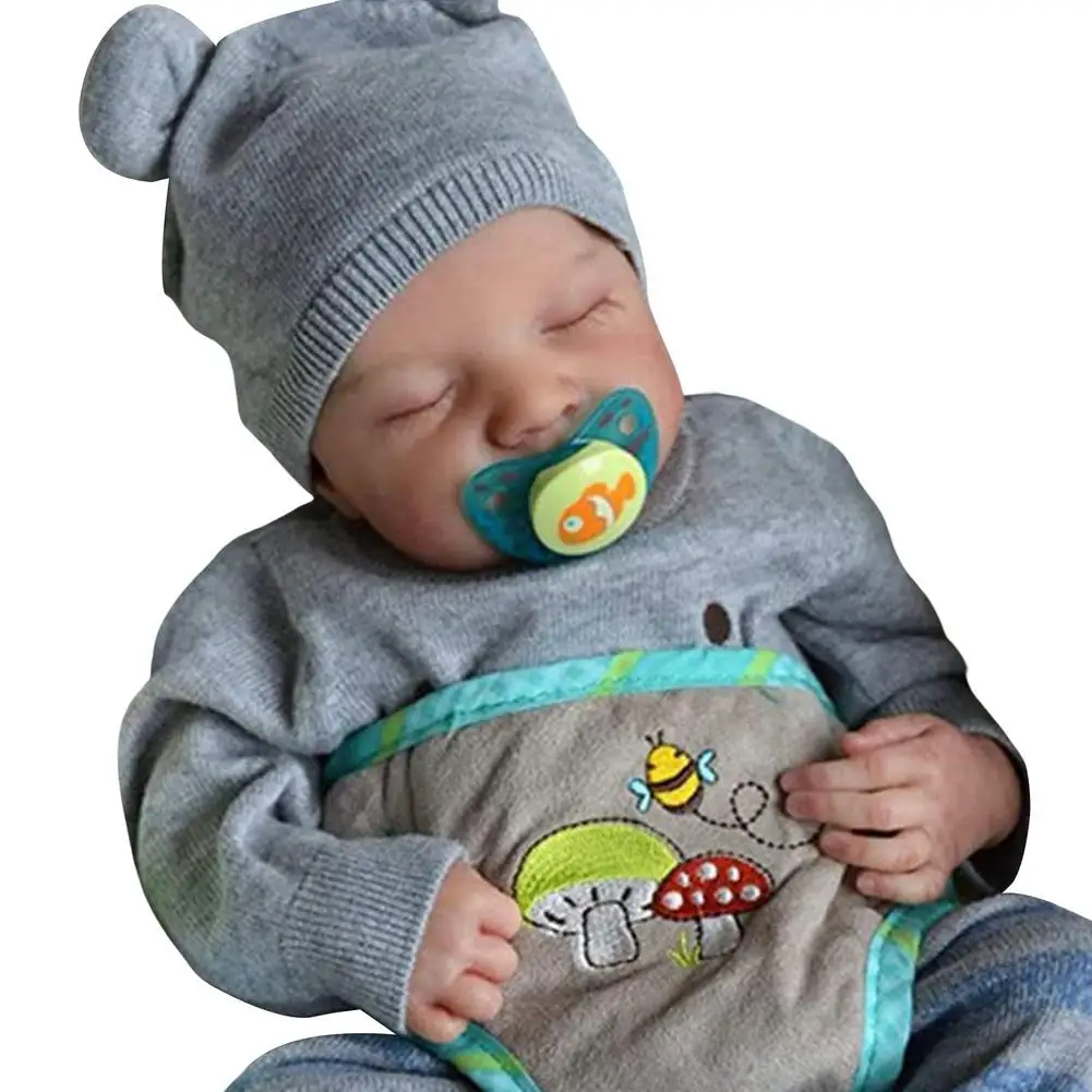 Reborn Dolls Baby And Toddler Dolls Simulation Baby Doll Realistic Boy Soft and Realistic Doll Newborn Kids Toy Halloween Gift