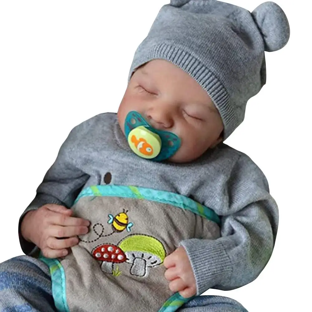 Reborn Dolls Baby And Toddler Dolls Simulation Baby Doll Realistic Boy Soft and Realistic Doll Newborn Kids Toy Halloween Gift