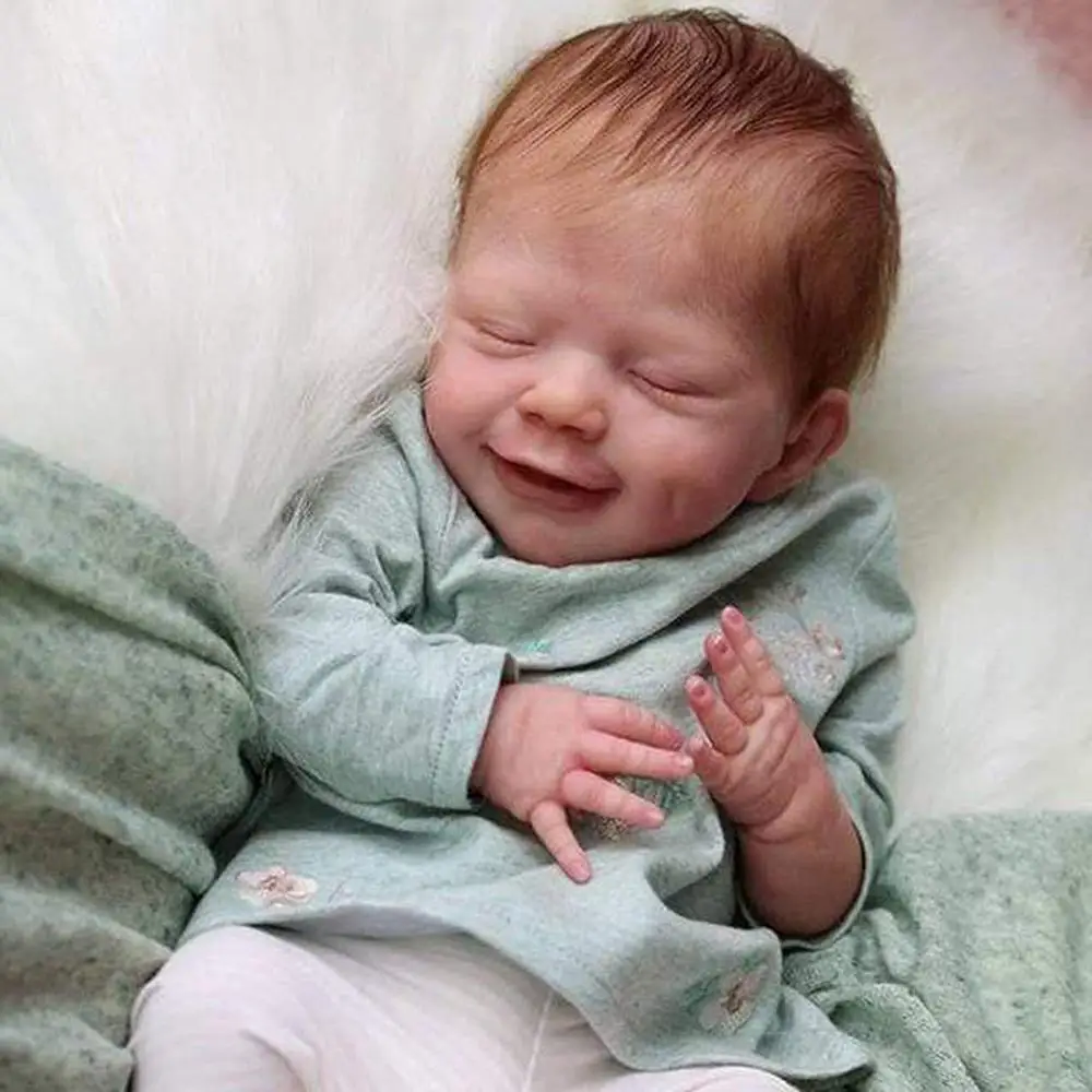 Reborn Baby Doll Boy - Soft Baby Doll  First Baby Doll For 1 Year Old Reborn Baby Doll Silicone Full Body 21 In Skin-Friendly