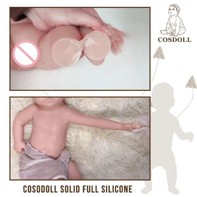Silicone Reborn Baby Dolls Soft Body  Waterproof Doll Baby Toy Kids Birthday Gifts doll #12 COSDOLL Reborn doll 56cm 3.45kg - Image 6