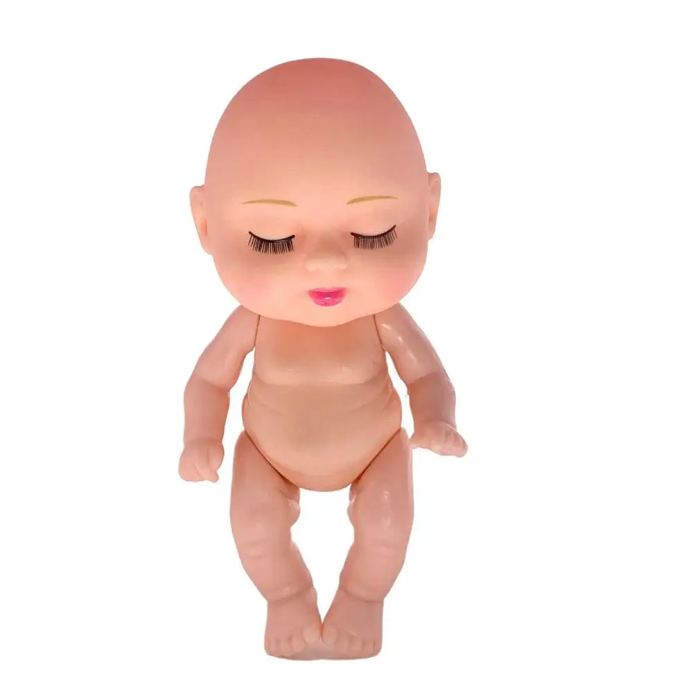 Small Reborn Doll Set 6X Small Sleeping Doll Girls Reborn Toy Rotatable Limbs Movable Joints Realistic Collectible Figurines For