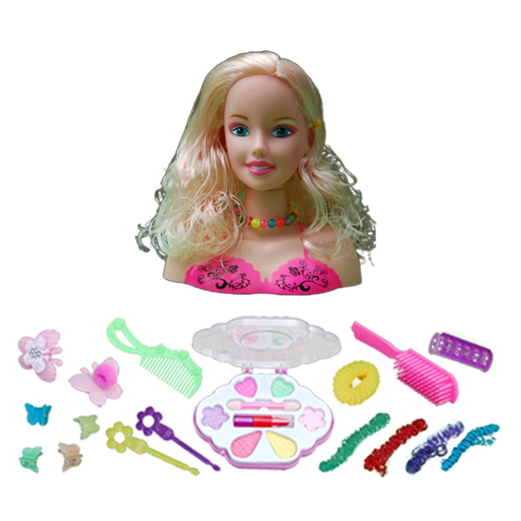 Fashion Girl Dolls Makeup Set for Girls and Kids - Pretend Play Cosmetic and Makeup Set