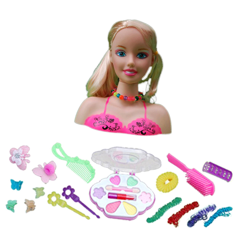 Fashion Girl Dolls Makeup Set for Girls and Kids - Pretend Play Cosmetic and Makeup Set