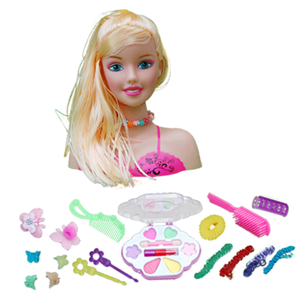 Fashion Girl Dolls Makeup Set for Girls and Kids - Pretend Play Cosmetic and Makeup Set