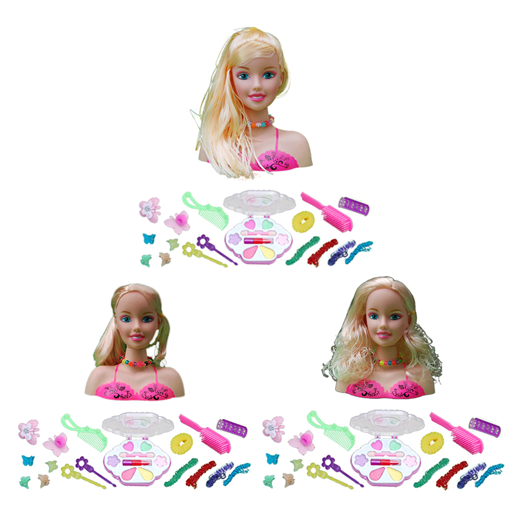 Fashion Girl Dolls Makeup Set for Girls and Kids - Pretend Play Cosmetic and Makeup Set