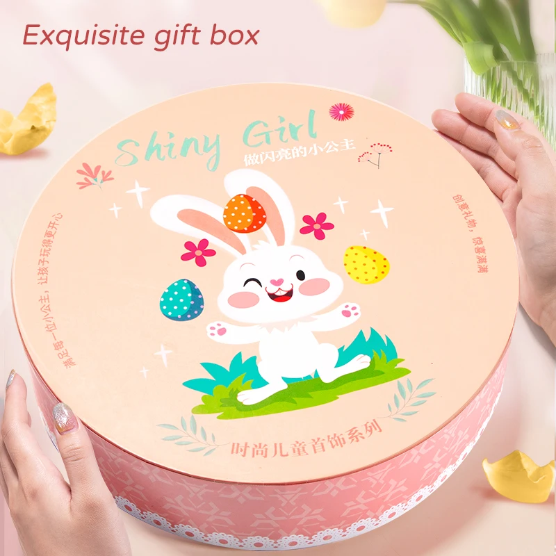 Girl Makeup Toy Fashion Cosmetic Jewelry Toys Children Play Craft Stuff Kit Kids Role Playing Beauty Princess Birthday Gifts