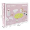 Children's Wooden Simulation Little Ggirl Makeup Kit Mask Care Role-playing Game Toys Beautiful and Fashion Baby Cosmetics Set - Image 6