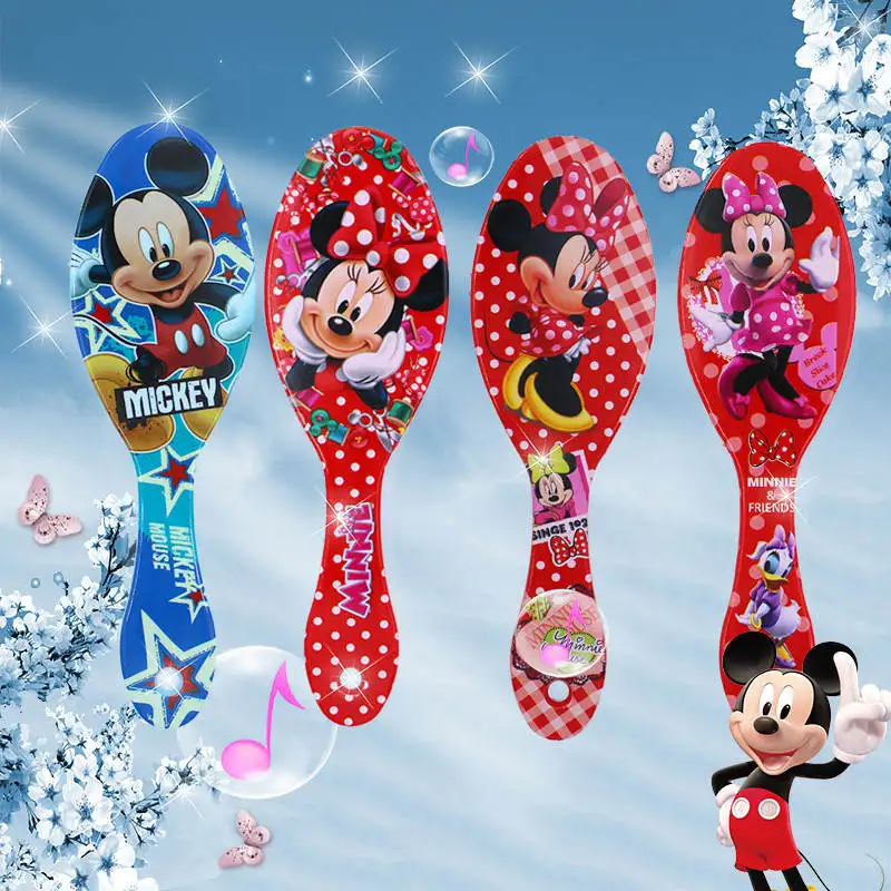 Disney Frozen Comb for Girls Princess Minnie Mouse Hair Brushes Hair Care Baby Girl  Mickey Hair Comb Toys