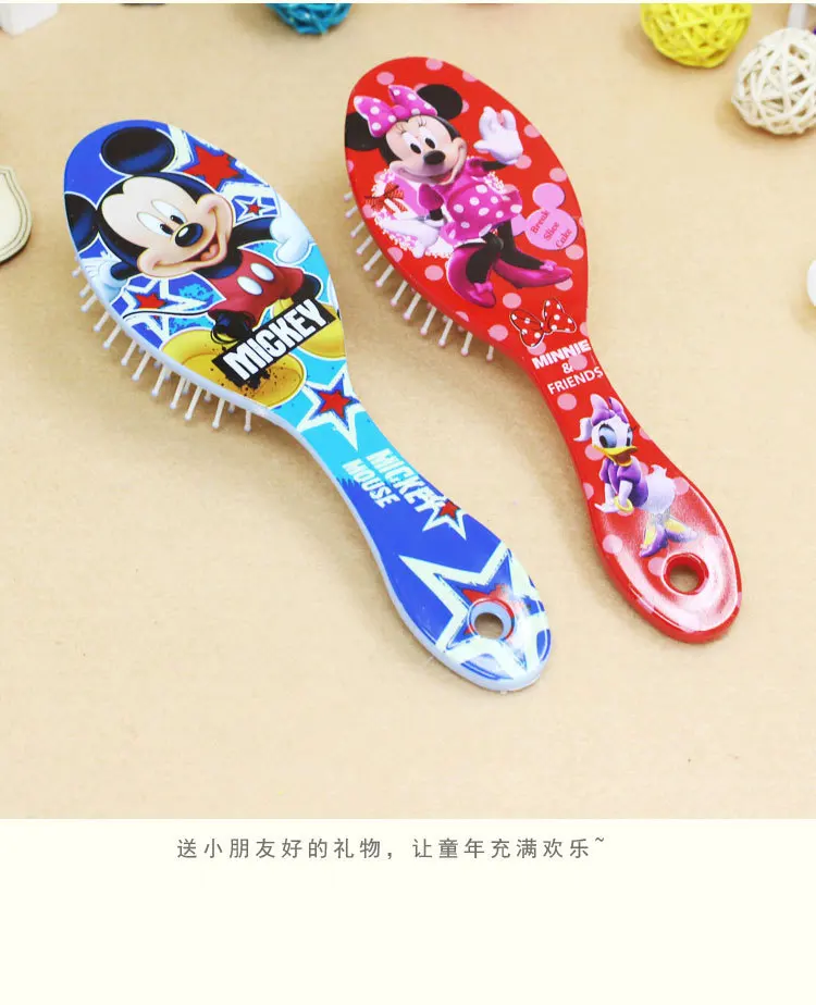 Disney Frozen Comb for Girls Princess Minnie Mouse Hair Brushes Hair Care Baby Girl  Mickey Hair Comb Toys