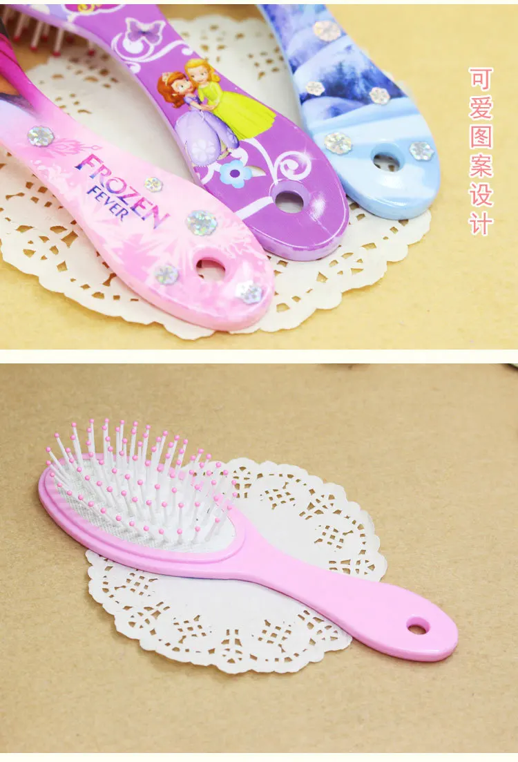 Disney Frozen Comb for Girls Princess Minnie Mouse Hair Brushes Hair Care Baby Girl  Mickey Hair Comb Toys