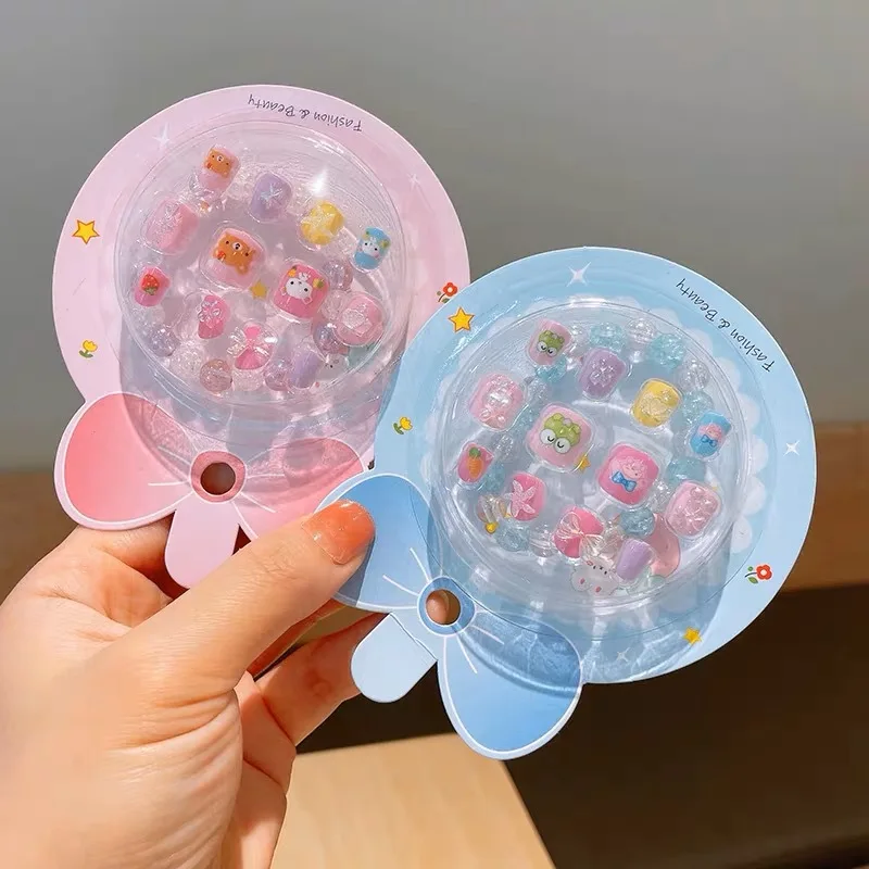 Kids Beauty Toy Kawaii Nail Art Sticker Beauty Princess Girls Toys Fashion Pretend Play Toy Makeup Game Set Cosmetic Toys