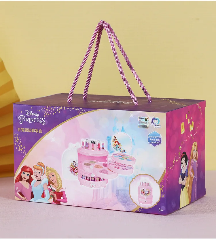 Disney girls Snow White princess elsa real Cosmetics Make up set Beauty makeup box With original box kids birthday gift