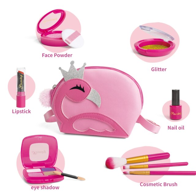 Simulation Cosmetics Girls Toys From 7 to 10 Years Backpack Imitation Game Makeup for Child Pretend Princess Toy Play Hobbies - Image 5