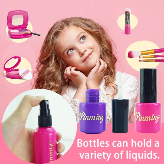 Simulation Cosmetics Girls Toys From 7 to 10 Years Backpack Imitation Game Makeup for Child Pretend Princess Toy Play Hobbies - Image 3