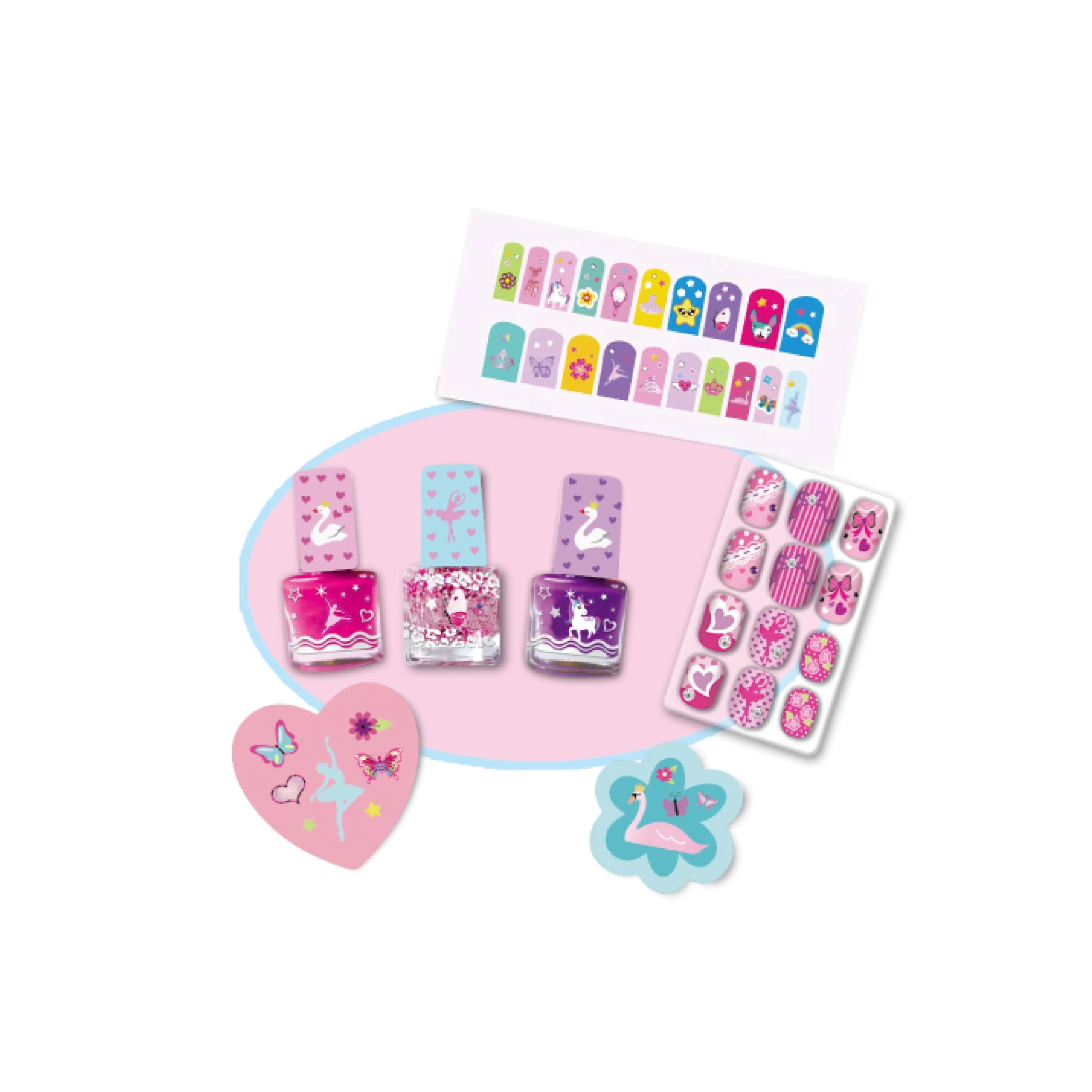 2024 Children Makeup Toys Manufacturers Fashion Girl Nail kit Art Nail Polish Make Up Nail Set