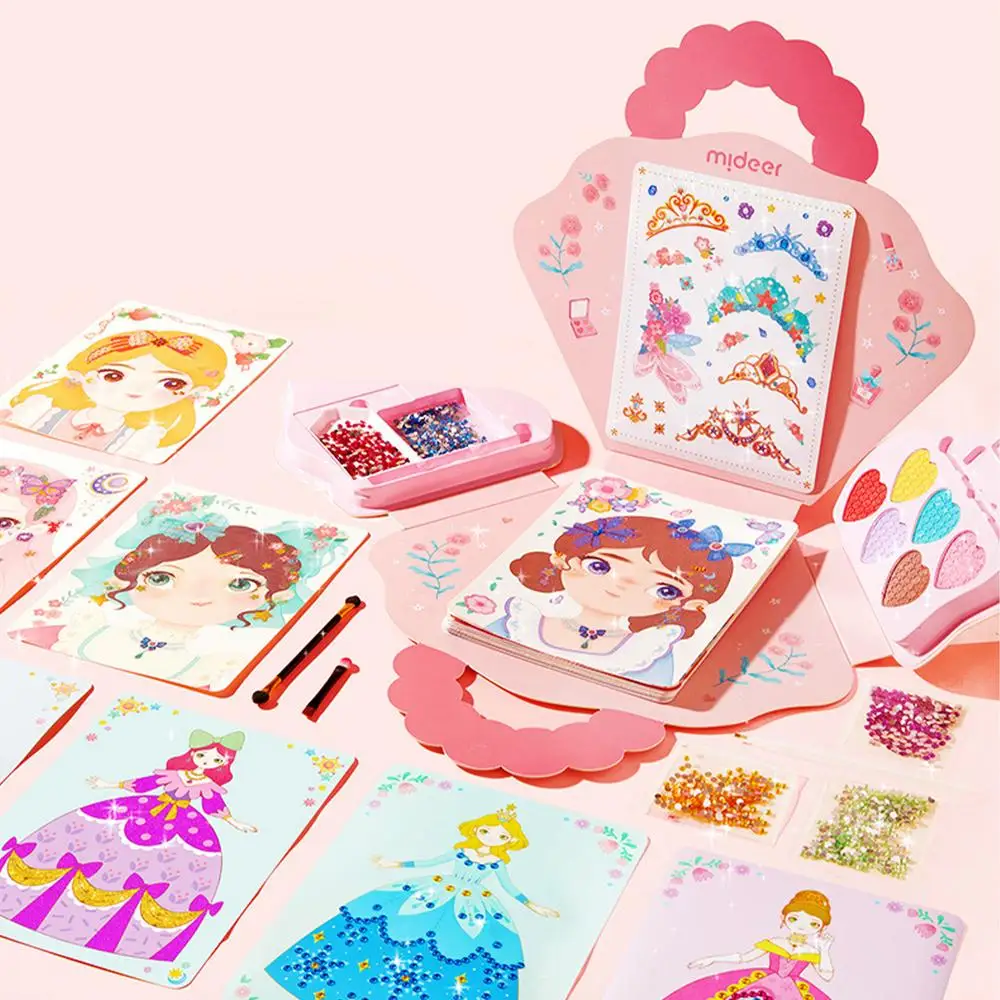 Dress Up Game Set Dress Up Paper Princess Game Paper Makeup Girls Toy Kit Sticker Activity Book For Boys Girls Kid